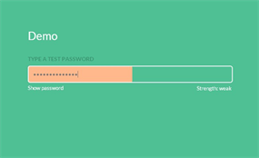 jQuery密码强度验证插件